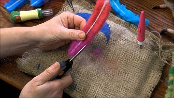 How to Make a Needle Felted Feather by Sarafina Fiber Art
