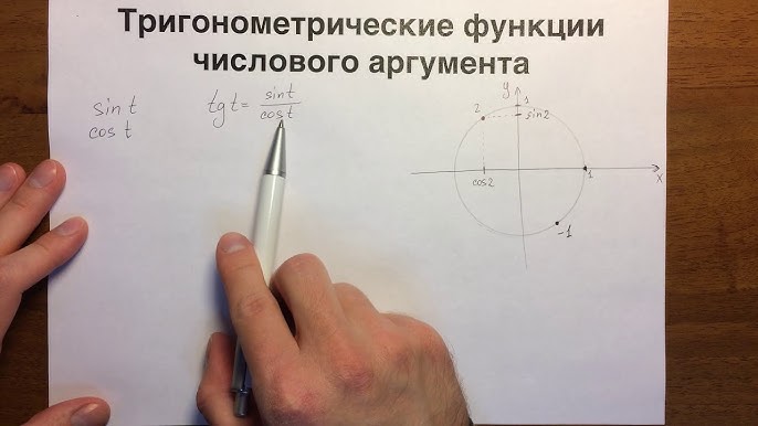 2 тригонометрические функции числового аргумента. 2 тригонометрические функции числового аргумента