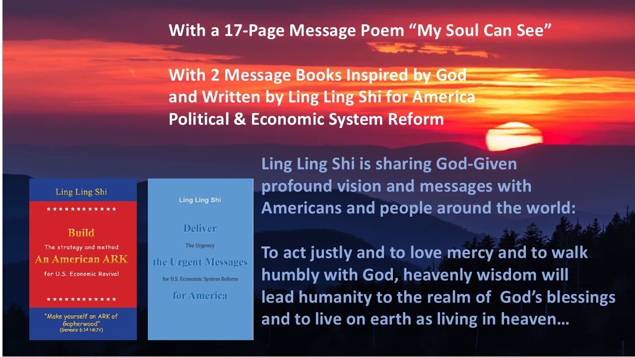 A God's Messenger-- A Visionary Poem & 2 Books are Speaking the Truth at a dark moment of the World!