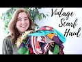 Vintage Scarf Unboxing Haul - Mystery Box of Vintage Scarves to Sell