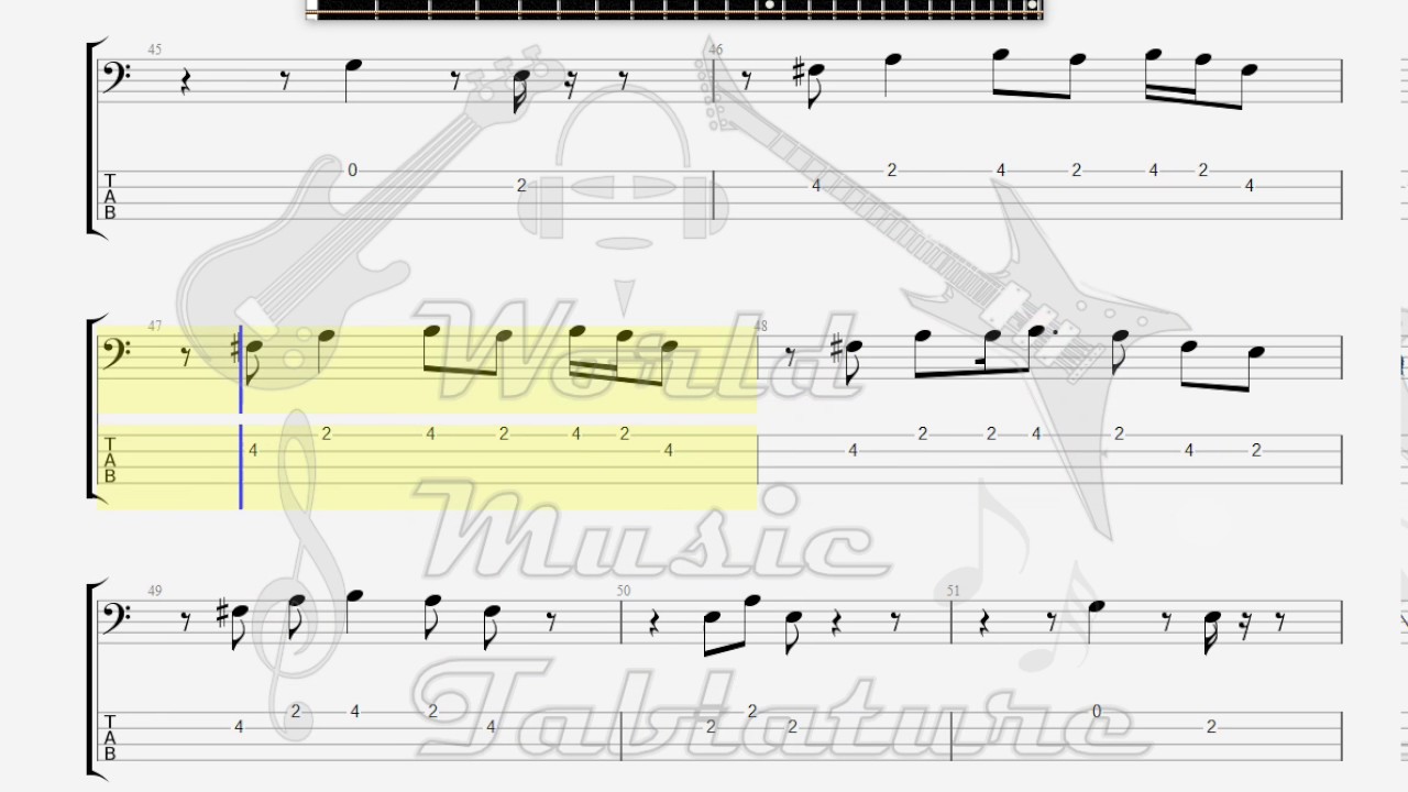 Doors The Hyacinth House Bass Guitar Tab Youtube