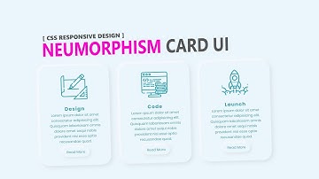 CSS3 Neumorphism Card UI Hover Effects | CSS3 Responsive Design #Neumorphism