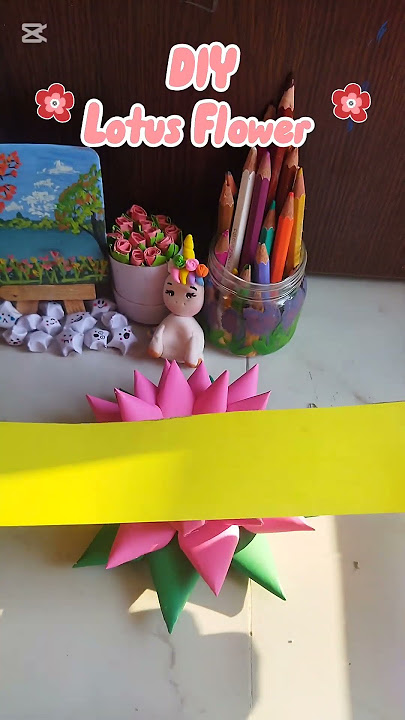 DIY Lotus Flower #purnataartandcraft #art #foryou#viral #diy #lotus#trend