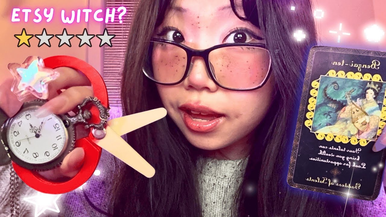 Worst reviewed ETSY WITCH❗🔮 Blesses You with Lucky Charms🕯️☾𖤓 LOFI ASMR (real camera touching)