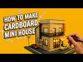 DIY Modern Miniature House from Cardboard | Diorama Tutorial