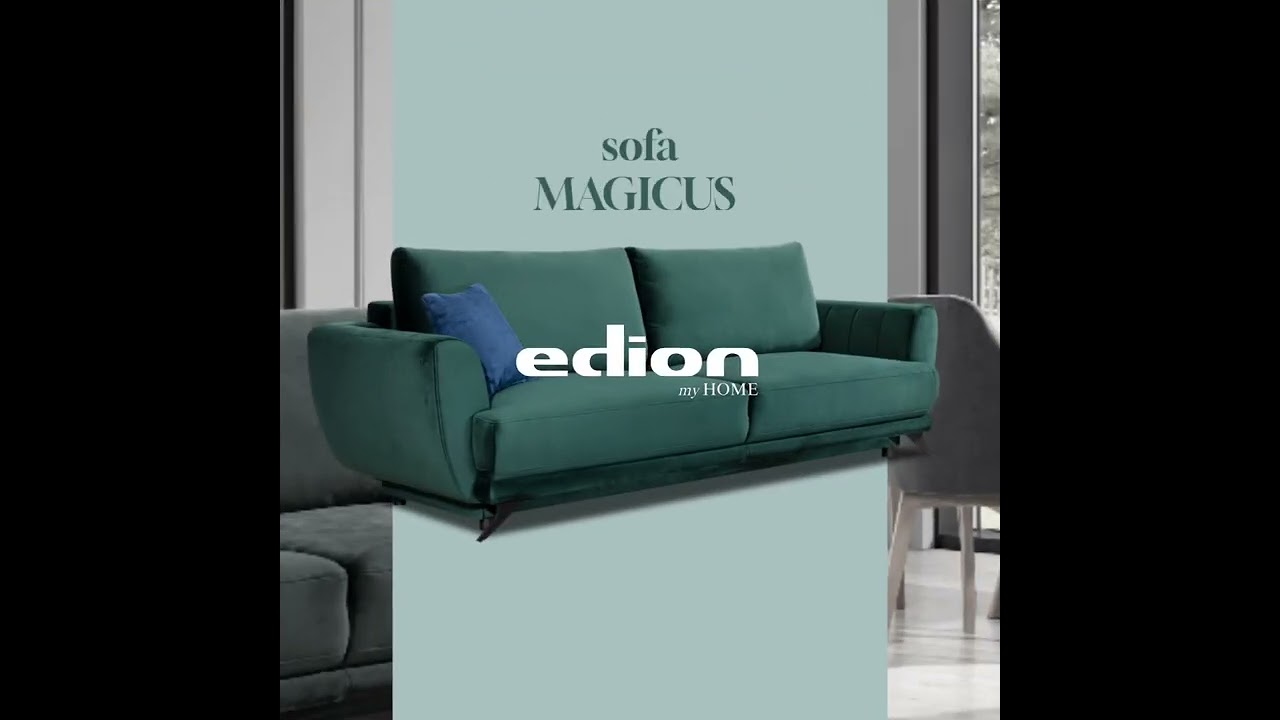 Canapea extensibila 3 locuri cu lada depozitare din catifea verde | MobilaEdion.ro