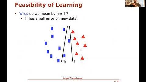 Machine Learning 5: Learning Theory for Finite Hypothesis Sets, Part 1