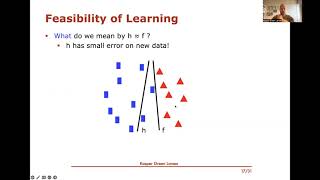 Machine Learning 5: Learning Theory for Finite Hypothesis Sets, Part 1