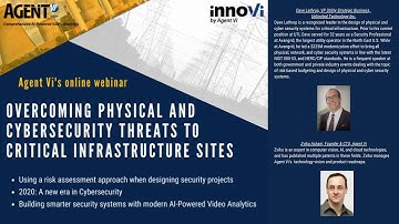 Overcoming physical and cybersecurity threats to critical infrastructure sites- Recorded webinar
