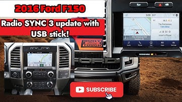 How to update radio sofware on 2016 Ford F-150 (SYNC3 VERSION 1.0 TO VERSION 3.0)