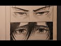 How To Draw Eren And Mikasa Eyes Anime Eren Mikasa Attackontitan