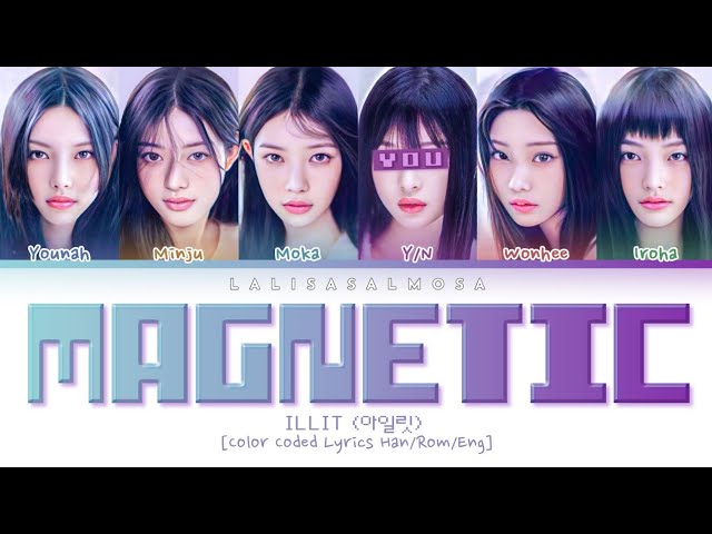 ILLIT (아일릿) u0026 YOU AS A MEMBER | MAGNETIC | [Karaoke] (EASY LYRICS) class=