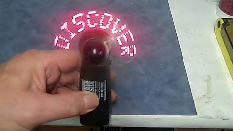 Cool Programmable LED Message Fan Amazing