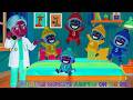5 Little Monkeys Jumping on the Bed 🎵 Color Remix & Sound Variations Kids Video | Fun Nursery Rhymes