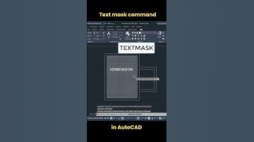 How to Use the Text Mask Command in AutoCAD | Hide Backgrounds Behind Text #autocad #shorts