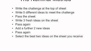 Famous Brainstorming Methods - Nominal and Reverse the Problem Net Worth