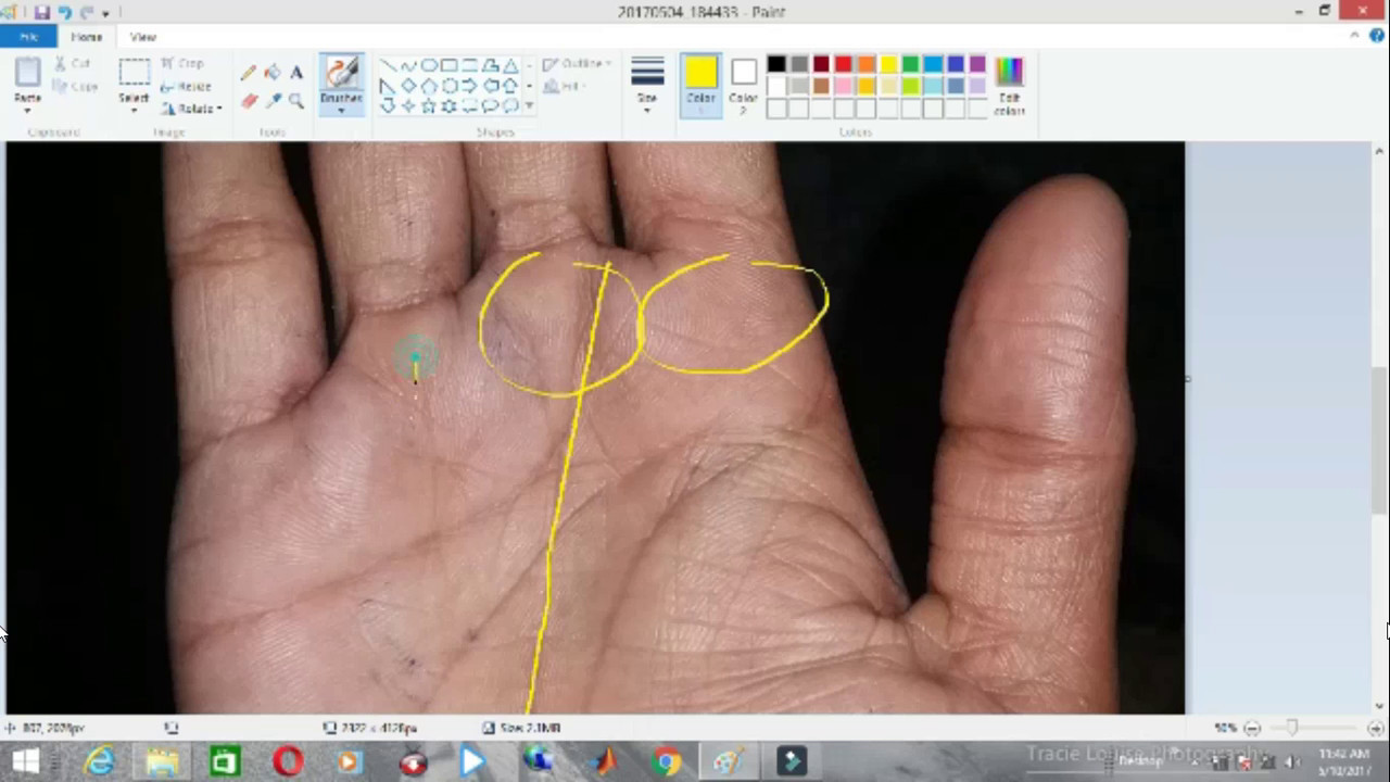palmistry detail analysis fish tail on fate line, trident(trisul ...