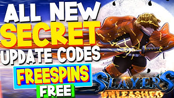 ALL NEW *SECRET* UPDATE CODES in SLAYERS UNLEASHED CODES! (Roblox Slayers Unleashed Codes) ROBLOX