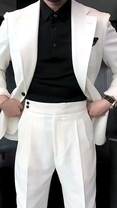 White Coat PANT For Men's #mensfashion #trending #coatpant #viralvideo