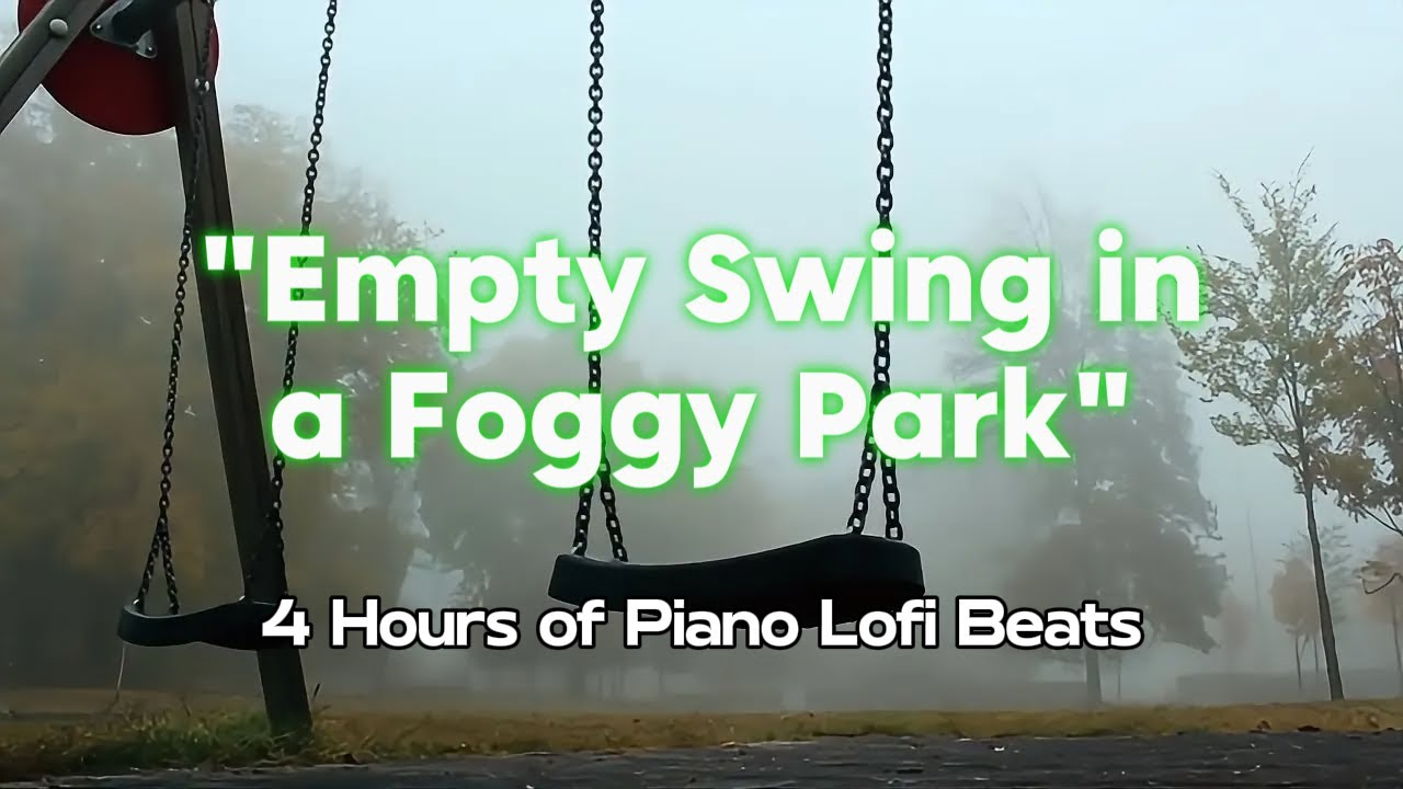 Empty Swing in a Foggy Park- 4 Hours of Piano Lofi Beats