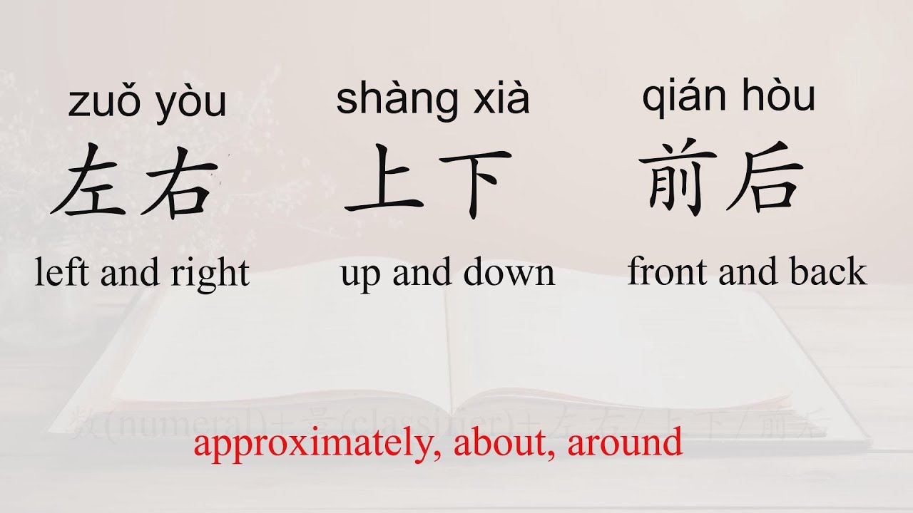 Three confusing words for Chinese Beginners:左右/上下/前后/Basic Chinese ...
