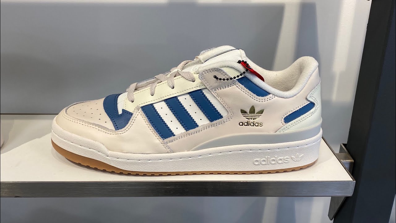 Adidas Originals Forum Low (Off White/Altered Blue/Cream White) - Product  Code: HQ1493 - YouTube