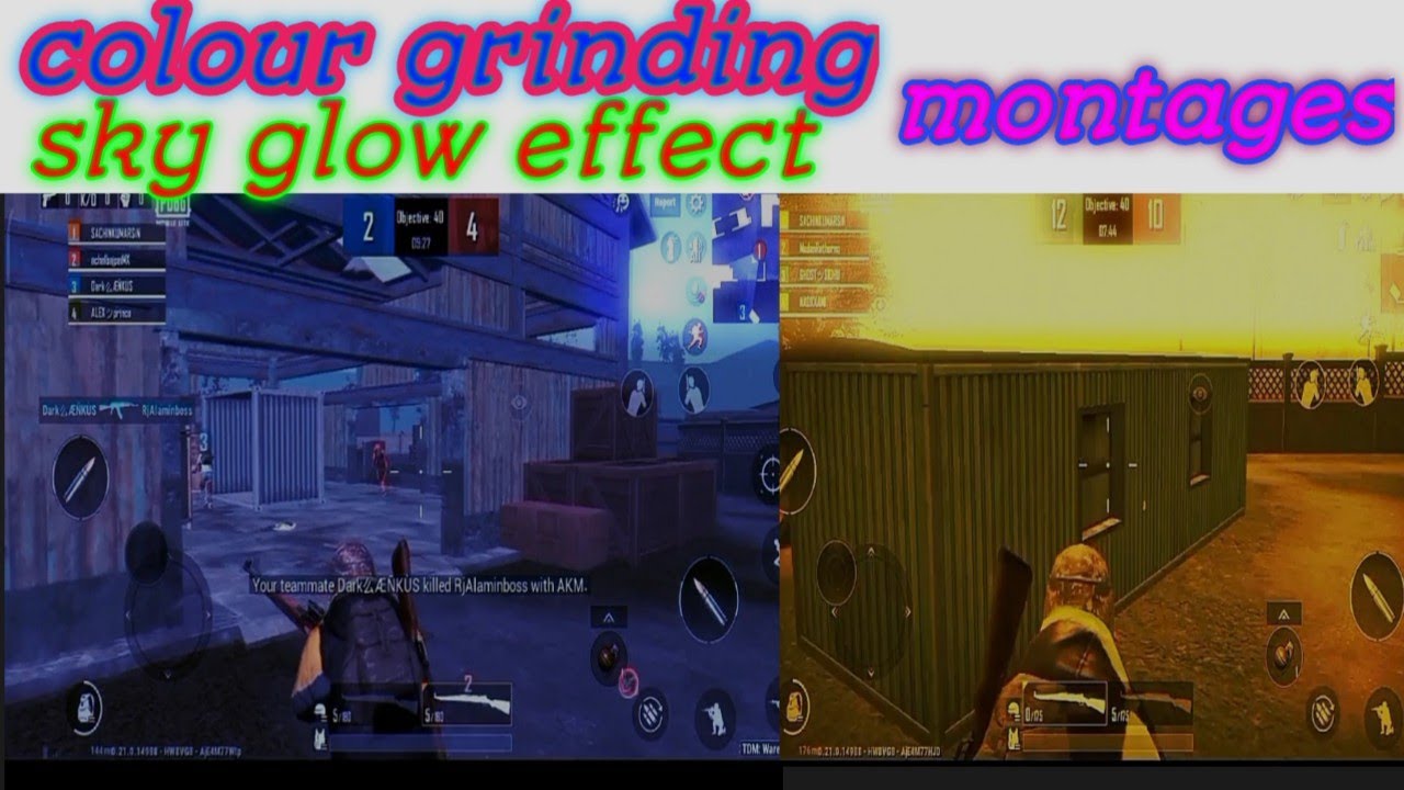 sky glow and colour grinding pubg mobile lite montages || sky glow effect montages|| pubg montages