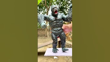 Godzilla vs King kong!! Who will win? | Kong Family vs Godzilla #shorts #funny