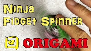 How To Make An Easy Ninja Fidget Spinner Without Bearing - Origami Tutorialoens
