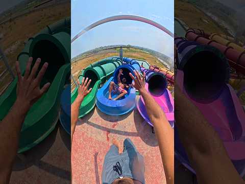 bella ciao parkour reverse sliding inside waterslide pov