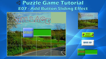 How to make a Puzzle Game (E07 Add Button Sliding Effect) - Unity Tutorial