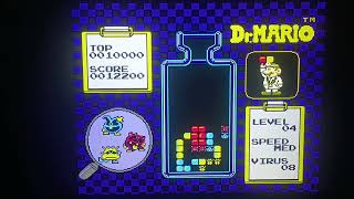 1990 Nintendo NES Dr Mario level 04 speed medium virus 20  Thursday March 26th 2026