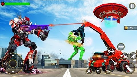 Excavator Robot Car Game : Dino - Robot Game - Android GamePlay | Walk through a Game