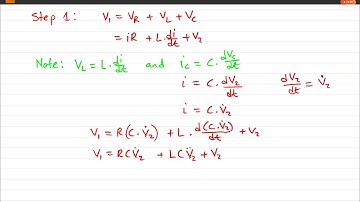 Example: State Space model of an electrical RLC circuit