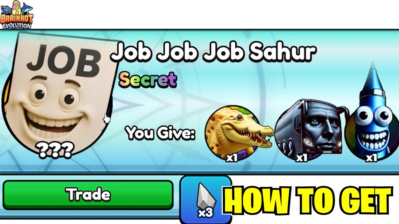 How to get Job Job Job Sahur in Brainrot Evolution (Roblox) | Crew TV ...