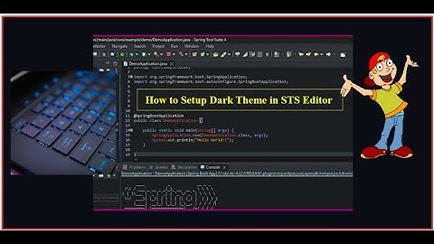How to Setup Dark Theme in STS Editor