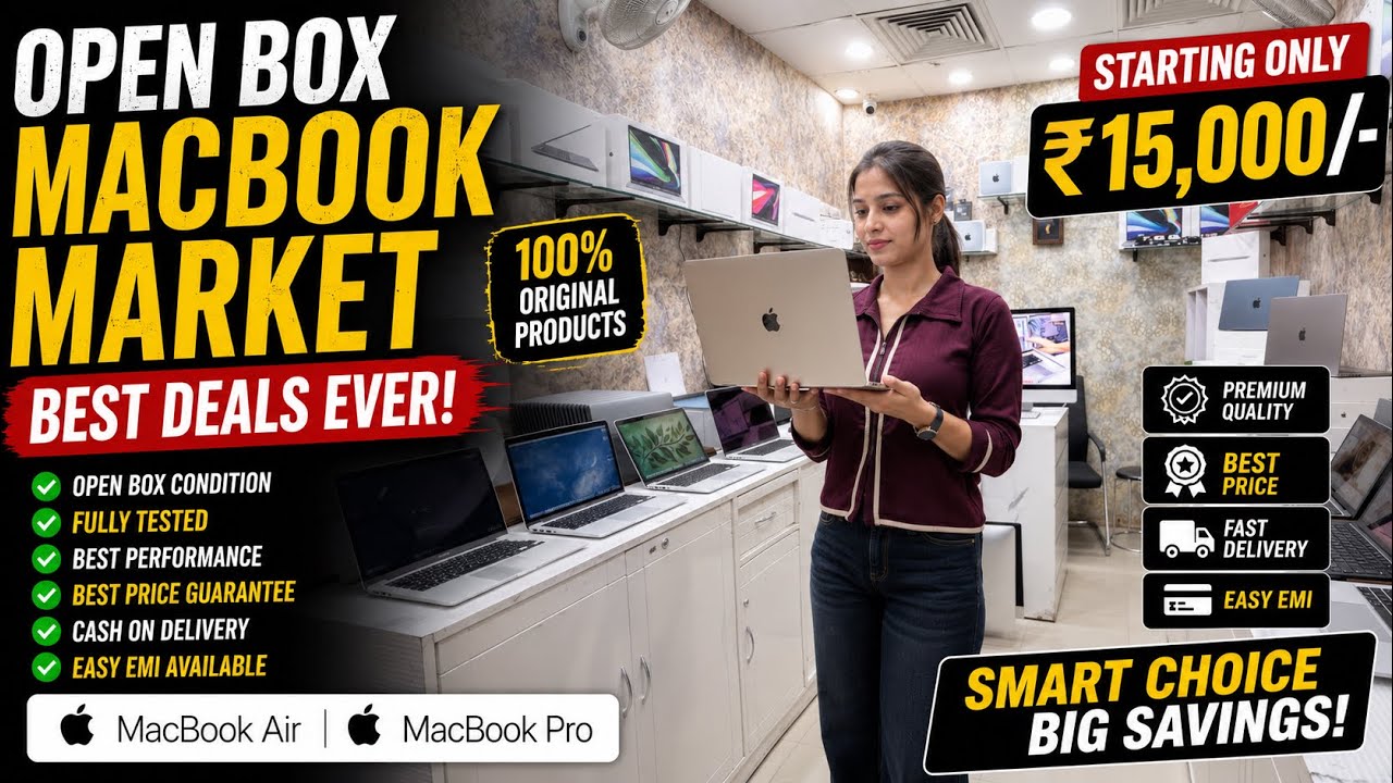 Used MacBook Delhi | Open Box MacBook Air & Pro | Starting ₹15,000 | Best Deals 2026