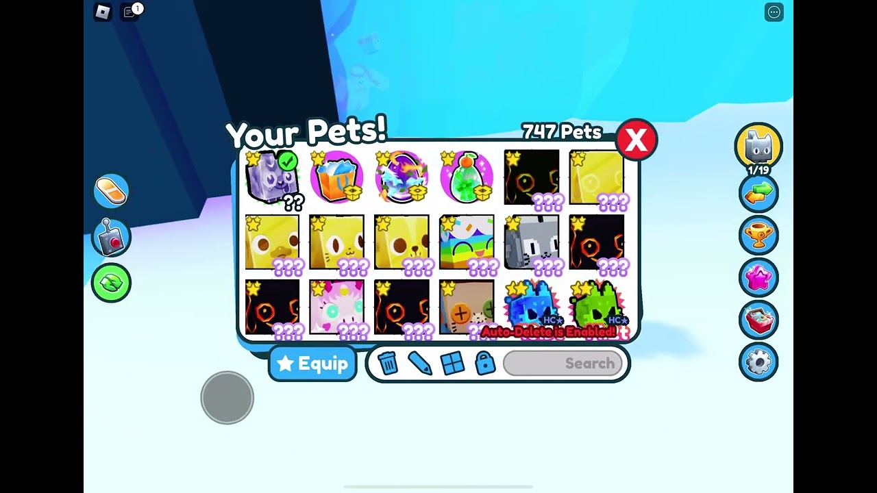 Opening gift from DLC code in pet simulator x￼