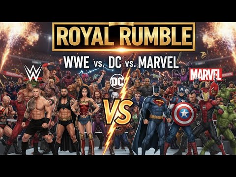 WWE Vs Marvel Vs DC Royal rumble wwe2k25 - YouTube