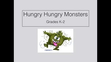 P.E. Games Hungry Hungry Monsters Throwing and Catching K-2