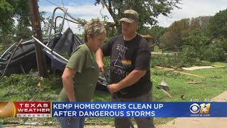 Kemp Homeowners Clean Up After Dangerous Storms