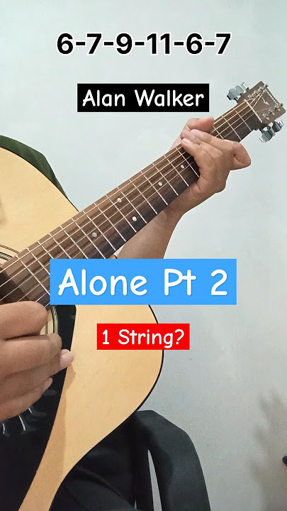 Play ‘Alone Pt 2 Alan Walker’ with Just 1 String Guitar 🎸