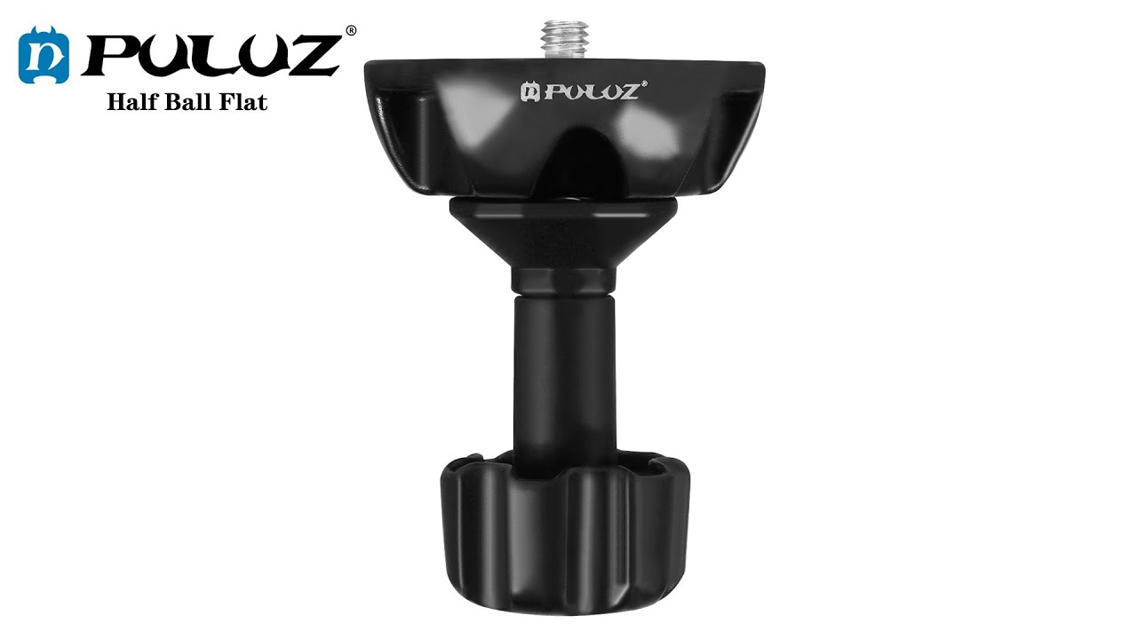 PULUZ 75mm Half Ball Flat to Bowl Adapter for Fluid Head Tripod DSLR Rig Camera