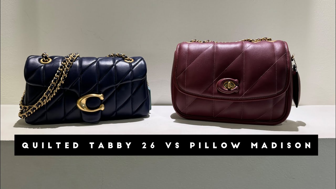 Coach Quilted Tabby 26 VS Pillow Madison (Full Size) | Comparison video