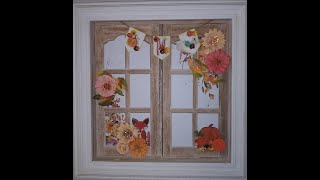 Fall Shadowbox layout or Scrapbook layout