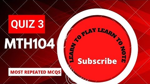 MTH104|| Quiz 3|| 30+ Most repeated Mcqs|| Sets and Logics||2022