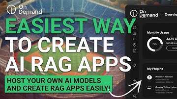 OnDemand : Easily Create RAG Agents / Apps & Host AI Models within seconds!