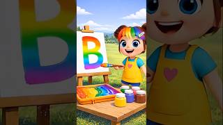 Learn the Letter B with Mia | Drawing cartoon for kids #shorts #cartoon #drawing #kids