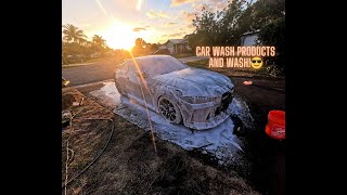 Car wash products and wash!  BMW M4 Competition Xdrive