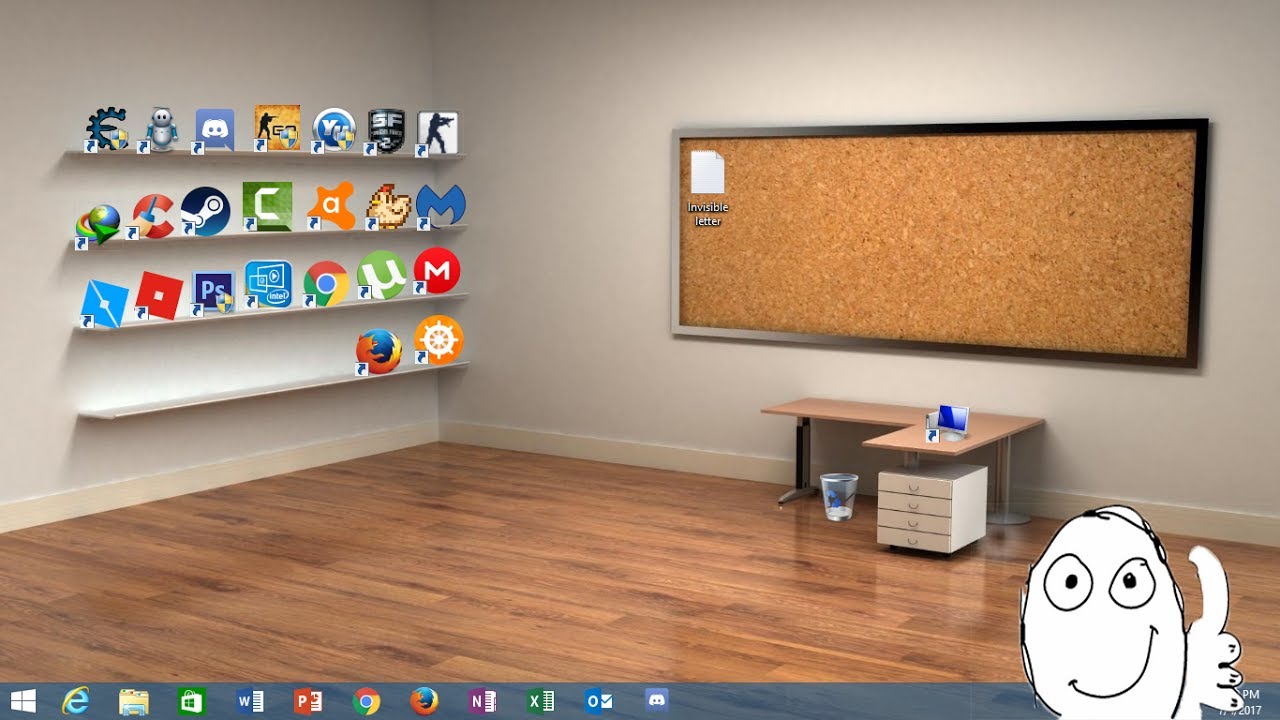 Awesome Room Wallpaper With Icon Library And Desktop - YouTube